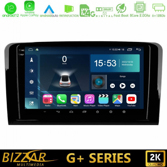 Bizzar G+ Series Mercedes ML/GL Class 8core Android12 6+128GB Navigation Multimedia Tablet 9 Bizzar G+ Series Mercedes ML/GL Class 8core Android12 6+128GB Navigation Multimedia Tablet 9