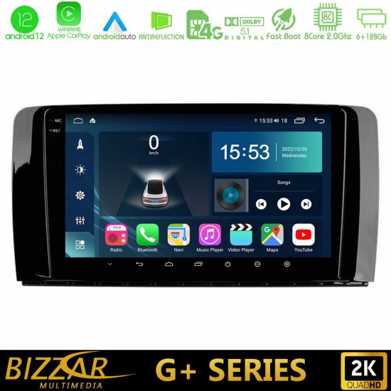Bizzar G+ Series Mercedes R Class 8core Android12 6+128GB Navigation Multimedia Tablet 9 Bizzar G+ Series Mercedes R Class 8core Android12 6+128GB Navigation Multimedia Tablet 9