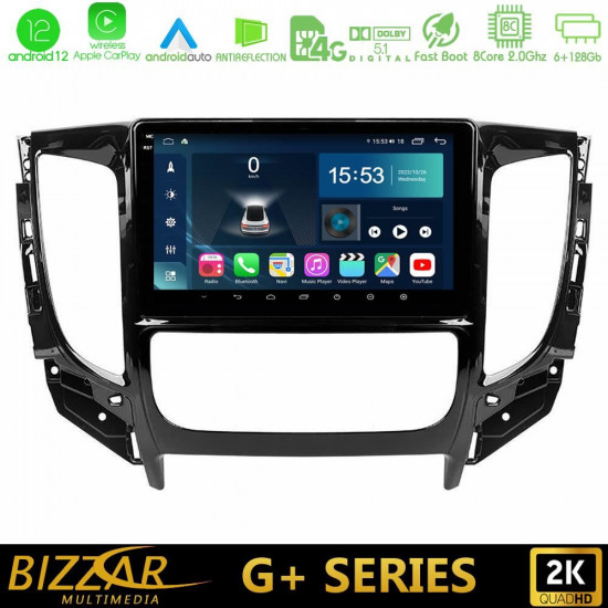 Bizzar G+ Series Mitsubishi L200 2016-gt; -amp; Fiat Fullback (Auto A/C) 8core Android12 6+128GB Navigation Multimedia Tablet 9 Bizzar G+ Series Mitsubishi L200 2016-gt; -amp; Fiat Fullback (Auto A/C) 8core Android12 6+128GB Navigation Multimedia Tablet 9