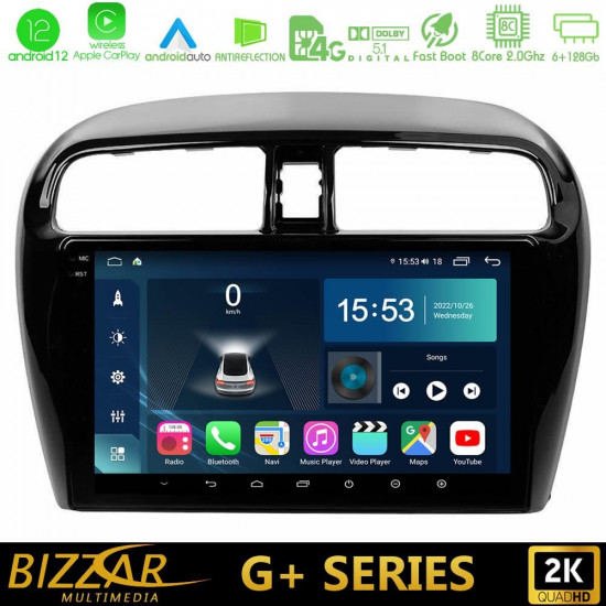 Bizzar G+ Series Mitsubishi Space Star 2013-2016 8core Android12 6+128GB Navigation Multimedia Tablet 9 Bizzar G+ Series Mitsubishi Space Star 2013-2016 8core Android12 6+128GB Navigation Multimedia Tablet 9