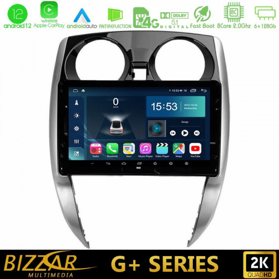 Bizzar G+ Series Nissan Note 2013-2018 8core Android12 6+128GB Navigation Multimedia Tablet 10 Bizzar G+ Series Nissan Note 2013-2018 8core Android12 6+128GB Navigation Multimedia Tablet 10