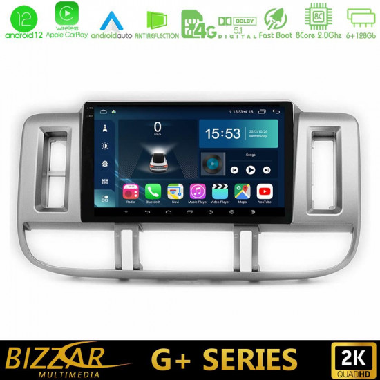 Bizzar G+ Series Nissan X-Trail (T30) 2000-2003 8core Android12 6+128GB Navigation Multimedia 9 Bizzar G+ Series Nissan X-Trail (T30) 2000-2003 8core Android12 6+128GB Navigation Multimedia 9