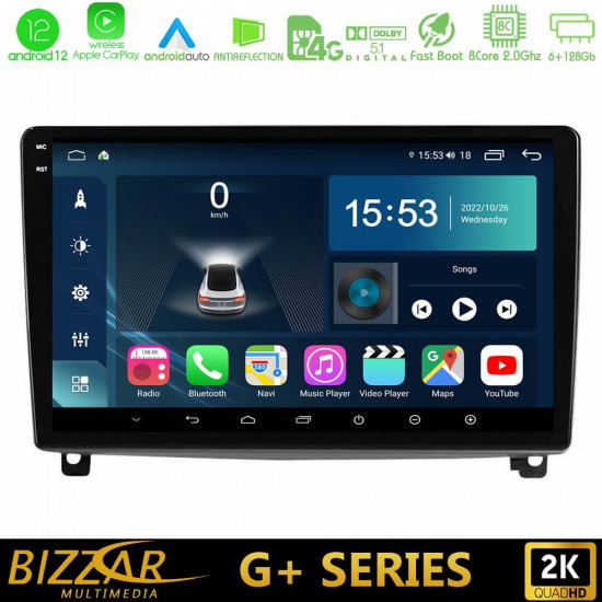 Bizzar G+ Series Peugeot 407 8core Android12 6+128GB Navigation Multimedia Tablet 9 Bizzar G+ Series Peugeot 407 8core Android12 6+128GB Navigation Multimedia Tablet 9