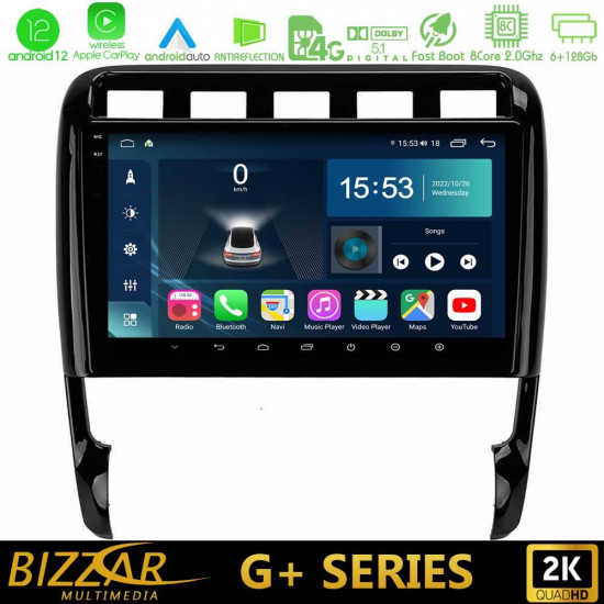 Bizzar G+ Series Porsche Cayenne 2003-2010 8core Android12 6+128GB Navigation Multimedia Tablet 9 Bizzar G+ Series Porsche Cayenne 2003-2010 8core Android12 6+128GB Navigation Multimedia Tablet 9