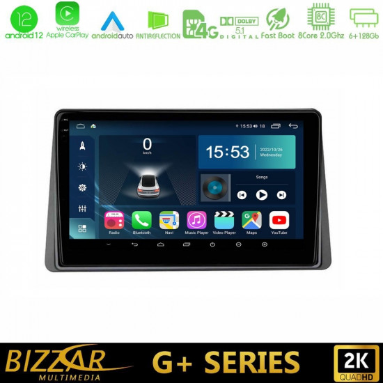 Bizzar G+ Series Renault Arkana 2019-> 8core Android12 6+128GB Navigation Multimedia Tablet 10 Bizzar G+ Series Renault Arkana 2019-> 8core Android12 6+128GB Navigation Multimedia Tablet 10