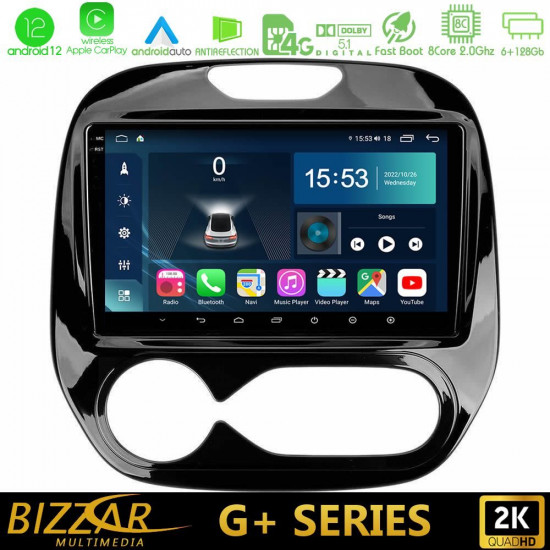 Bizzar G+ Series Renault Captur 2013-2019 (Auto AC) 8core Android12 6+128GB Navigation Multimedia Tablet 9 Bizzar G+ Series Renault Captur 2013-2019 (Auto AC) 8core Android12 6+128GB Navigation Multimedia Tablet 9