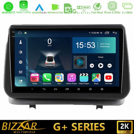 Bizzar G+ Series Renault Clio 2005-2012 8core Android12 6+128GB Navigation Multimedia Tablet 9 Bizzar G+ Series Renault Clio 2005-2012 8core Android12 6+128GB Navigation Multimedia Tablet 9