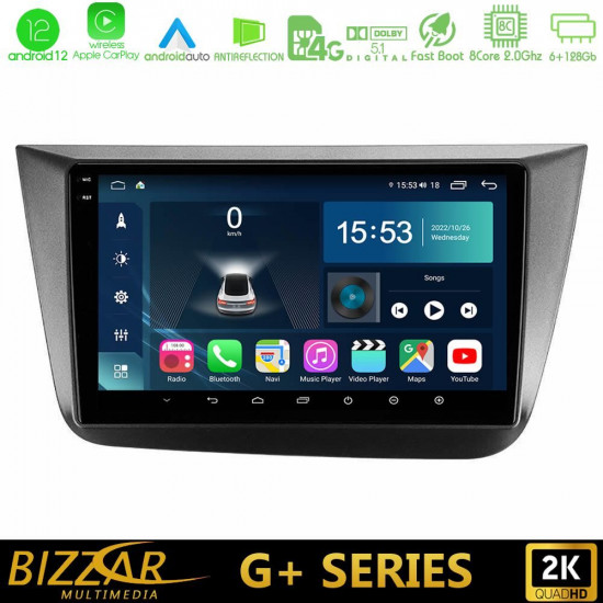 Bizzar G+ Series Seat Altea 2004-2015 8core Android12 6+128GB Navigation Multimedia Tablet 9 Bizzar G+ Series Seat Altea 2004-2015 8core Android12 6+128GB Navigation Multimedia Tablet 9