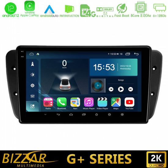 Bizzar G+ Series Seat Ibiza 2008-2012 8Core Android12 6+128GB Navigation Multimedia Tablet 9 Bizzar G+ Series Seat Ibiza 2008-2012 8Core Android12 6+128GB Navigation Multimedia Tablet 9