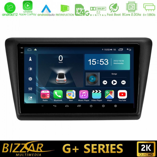 Bizzar G+ Series Skoda Rapid 2013-2017 8core Android12 6+128GB Navigation Multimedia Tablet 9 Bizzar G+ Series Skoda Rapid 2013-2017 8core Android12 6+128GB Navigation Multimedia Tablet 9