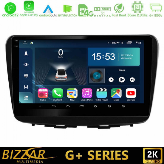 Bizzar G+ Series Suzuki Baleno 2016-2021 8Core Android12 6+128GB Navigation Multimedia Tablet 9 Bizzar G+ Series Suzuki Baleno 2016-2021 8Core Android12 6+128GB Navigation Multimedia Tablet 9