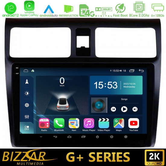 Bizzar G+ Series Suzuki Swift 2005-2010 8core Android12 6+128GB Navigation Multimedia Tablet 10 Bizzar G+ Series Suzuki Swift 2005-2010 8core Android12 6+128GB Navigation Multimedia Tablet 10