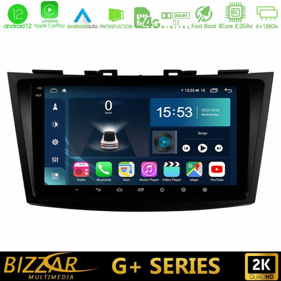 Bizzar G+ Series Suzuki Swift 2011-2016 8core Android12 6+128GB Navigation Multimedia Tablet 9 Bizzar G+ Series Suzuki Swift 2011-2016 8core Android12 6+128GB Navigation Multimedia Tablet 9