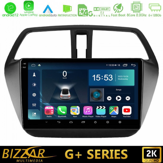 Bizzar G+ Series Suzuki SX4 S-Cross 8core Android12 6+128GB Navigation Multimedia Tablet 9 Bizzar G+ Series Suzuki SX4 S-Cross 8core Android12 6+128GB Navigation Multimedia Tablet 9