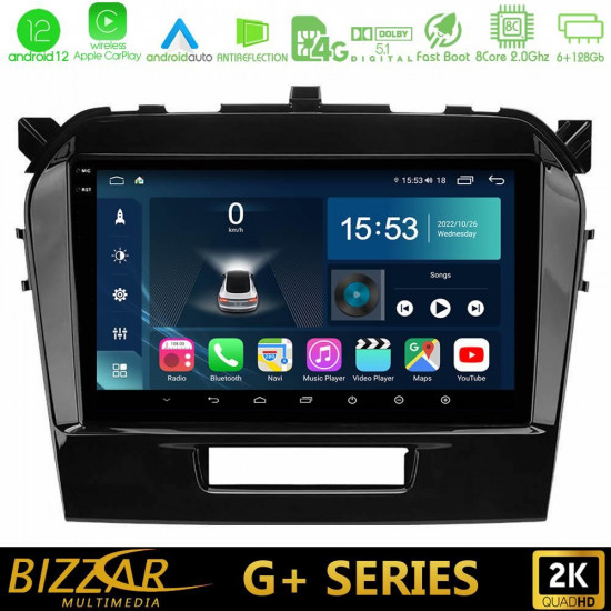 Bizzar G+ Series Suzuki Vitara 2015-2021 8core Android12 6+128GB Navigation Multimedia Tablet 9 Bizzar G+ Series Suzuki Vitara 2015-2021 8core Android12 6+128GB Navigation Multimedia Tablet 9