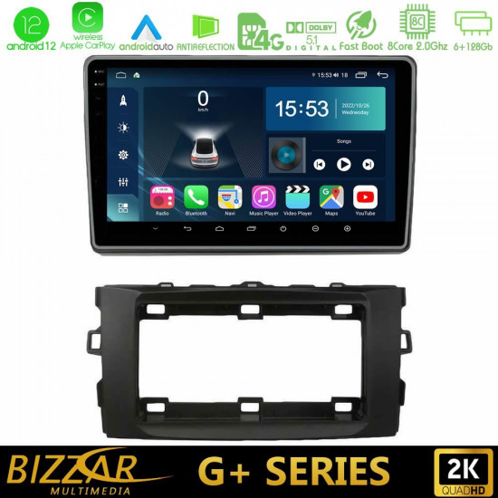 Bizzar G+ Series Toyota Auris 2013-2016 8core Android12 6+128GB Navigation Multimedia Tablet 10 Bizzar G+ Series Toyota Auris 2013-2016 8core Android12 6+128GB Navigation Multimedia Tablet 10
