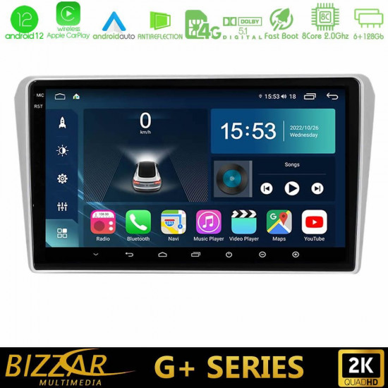 Bizzar G+ Series Toyota Avensis T25 02/2003 – 2008 8core Android12 6+128GB Navigation Multimedia Tablet 9 Bizzar G+ Series Toyota Avensis T25 02/2003 – 2008 8core Android12 6+128GB Navigation Multimedia Tablet 9