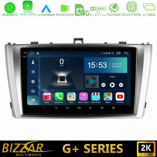 Bizzar G+ Series Toyota Avensis T27 8core Android12 6+128GB Navigation Multimedia Tablet 9 Bizzar G+ Series Toyota Avensis T27 8core Android12 6+128GB Navigation Multimedia Tablet 9