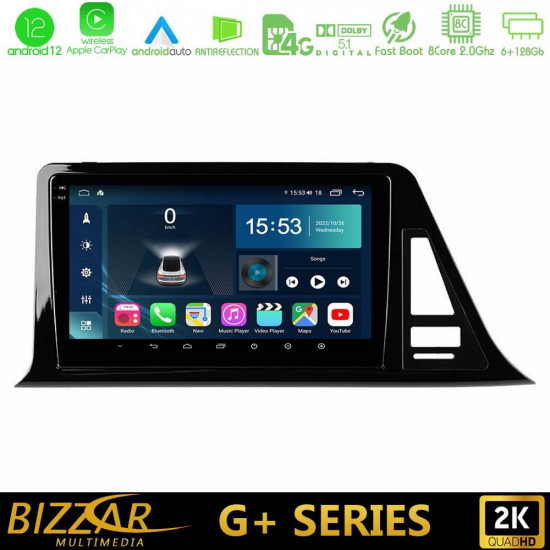 Bizzar G+ Series Toyota CH-R 8core Android12 6+128GB Navigation Multimedia Tablet 9 Bizzar G+ Series Toyota CH-R 8core Android12 6+128GB Navigation Multimedia Tablet 9