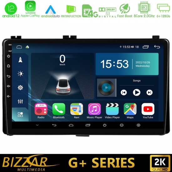 Bizzar G+ Series Toyota Corolla 2017-2019, Auris 2016-2019 8core Android12 6+128GB Navigation Multimedia Tablet 9 Bizzar G+ Series Toyota Corolla 2017-2019, Auris 2016-2019 8core Android12 6+128GB Navigation Multimedia Tablet 9
