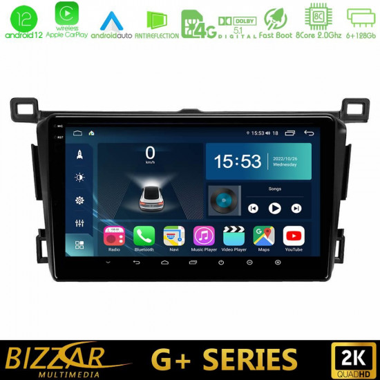 Bizzar G+ Series Toyota RAV4 2013-2018 8core Android12 6+128GB Navigation Multimedia Tablet 9 Bizzar G+ Series Toyota RAV4 2013-2018 8core Android12 6+128GB Navigation Multimedia Tablet 9