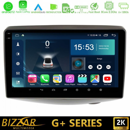 Bizzar G+ Series Toyota Yaris 1999 - 2006 8core Android12 6+128GB Navigation Multimedia Tablet 9 Bizzar G+ Series Toyota Yaris 1999 - 2006 8core Android12 6+128GB Navigation Multimedia Tablet 9