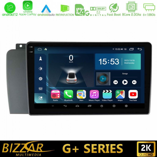 Bizzar G+ Series Volvo S60 2004-2009 8core Android12 6+128GB Navigation Multimedia Tablet 9 Bizzar G+ Series Volvo S60 2004-2009 8core Android12 6+128GB Navigation Multimedia Tablet 9