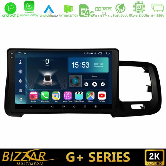 Bizzar G+ Series Volvo S60 2010-2018 8core Android12 6+128GB Navigation Multimedia Tablet 9 Bizzar G+ Series Volvo S60 2010-2018 8core Android12 6+128GB Navigation Multimedia Tablet 9