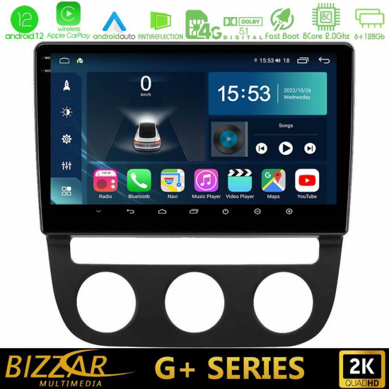 Bizzar G+ Series VW Jetta 8core Android12 6+128GB Navigation Multimedia Tablet 10 Bizzar G+ Series VW Jetta 8core Android12 6+128GB Navigation Multimedia Tablet 10