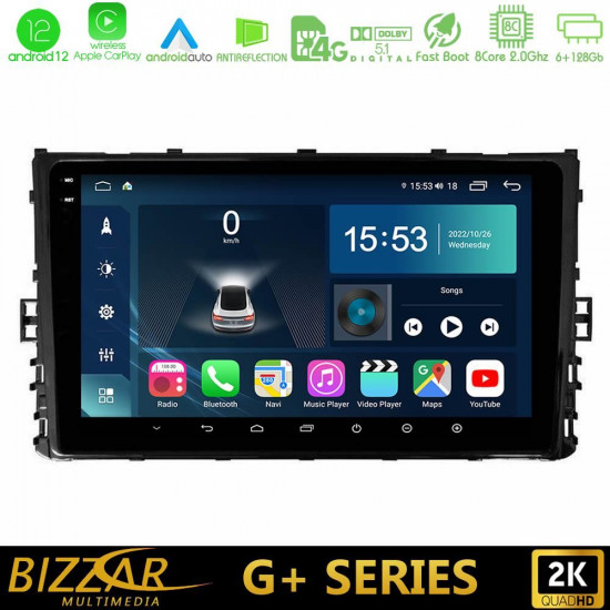 Bizzar G+ Series VW MQB 2017-gt; 8core Android12 6+128GB Navigation Multimedia 9 Bizzar G+ Series VW MQB 2017-gt; 8core Android12 6+128GB Navigation Multimedia 9