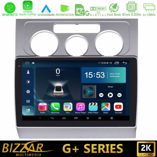 Bizzar G+ Series VW Touran 2003-2011 8Core Android12 6+128GB Navigation Multimedia Tablet 10 Bizzar G+ Series VW Touran 2003-2011 8Core Android12 6+128GB Navigation Multimedia Tablet 10