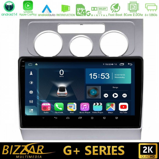 Bizzar G+ Series VW Touran 2003-2011 8Core Android12 6+128GB Navigation Multimedia Tablet 10 Bizzar G+ Series VW Touran 2003-2011 8Core Android12 6+128GB Navigation Multimedia Tablet 10