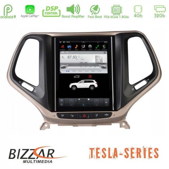 Bizzar Jeep Cherokee 2014-2019 Tesla 10.4 Navigation