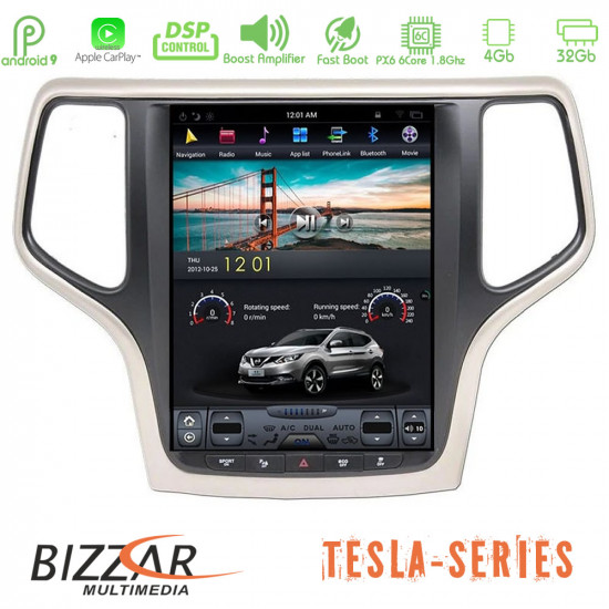 Bizzar Jeep Grand Cherokee (4+32GB) 2014-2019 Tesla Multimedia Station 10.4 Bizzar Jeep Grand Cherokee (4+32GB) 2014-2019 Tesla Multimedia Station 10.4