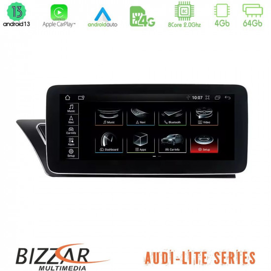 Bizzar Lite Series Audi A4/A5 (B8) 2008-2015 (με MMI3G) Android13 8Core (4+64GB) Navigation Multimedia 10.25? HD