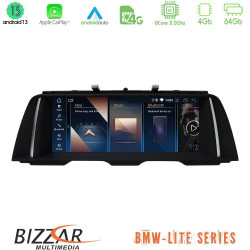 Bizzar Lite Series BMW 5 Series F10/F11 CIC Android13 8Core (4+64GB) Navigation Multimedia 10.25? HD (OEM Style) Bizzar Lite Series BMW 5 Series F10/F11 CIC Android13 8Core (4+64GB) Navigation Multimedia 10.25? HD (OEM Style)