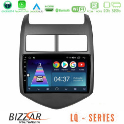 Bizzar LQ Series 4Core Android14 2+32GB Chevrolet Aveo 2011-2017 Navigation Multimedia Tablet 9 Με Carplay - Android Auto