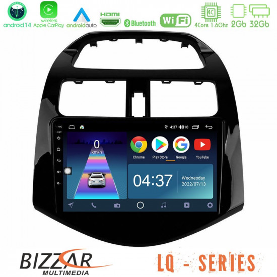 Bizzar LQ Series 4Core Android14 2+32GB Chevrolet Spark 2009-2015 Navigation Multimedia Tablet 9 Με Carplay - Android Auto Bizzar LQ Series 4Core Android14 2+32GB Chevrolet Spark 2009-2015 Navigation Multimedia Tablet 9 Με Carplay - Android Auto