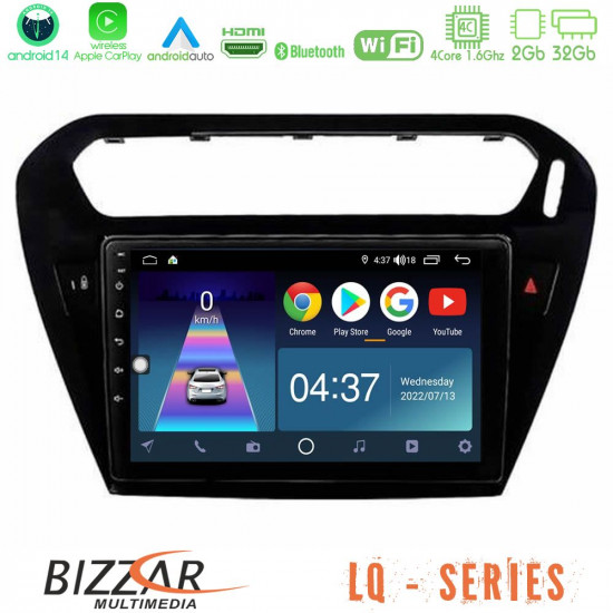Bizzar LQ Series 4Core Android14 2+32GB Citroen C-Elysee / Peugeot 301 Navigation Multimedia Tablet 9 Με Carplay - Android Auto (Μαύρο)) Bizzar LQ Series 4Core Android14 2+32GB Citroen C-Elysee / Peugeot 301 Navigation Multimedia Tablet 9 Με Carplay - Android Auto (Μαύρο))