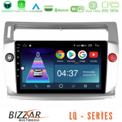 Bizzar LQ Series 4Core Android14 2+32GB Citroen C4 2004-2010 Navigation Multimedia Tablet 9 Με Carplay - Android Auto Bizzar LQ Series 4Core Android14 2+32GB Citroen C4 2004-2010 Navigation Multimedia Tablet 9 Με Carplay - Android Auto