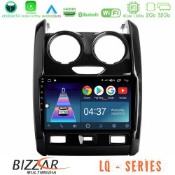 Bizzar LQ Series 4Core Android14 2+32GB Dacia Duster 2014-2018 Navigation Multimedia Tablet 9 Με Carplay - Android Auto