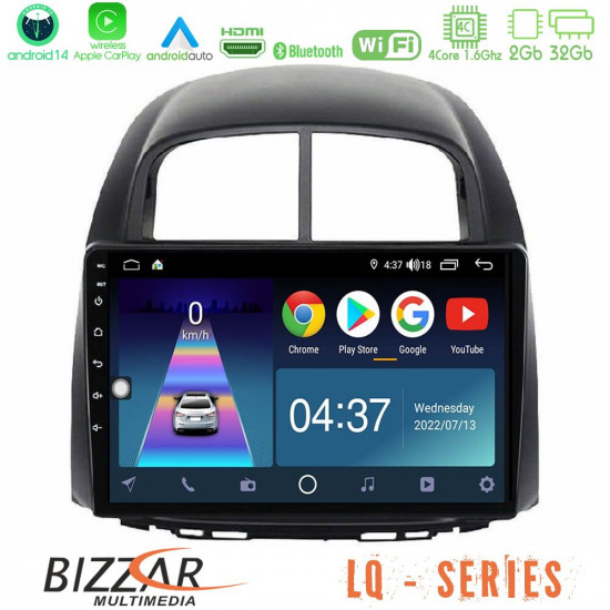 Bizzar LQ Series 4Core Android14 2+32GB Daihatsu Sirion/Subaru Justy Navigation Multimedia Tablet 10 Με Carplay - Android Auto Bizzar LQ Series 4Core Android14 2+32GB Daihatsu Sirion/Subaru Justy Navigation Multimedia Tablet 10 Με Carplay - Android Auto