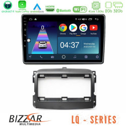Bizzar LQ Series 4Core Android14 2+32GB Fiat 500L Navigation Multimedia Tablet 10 Με Carplay - Android Auto