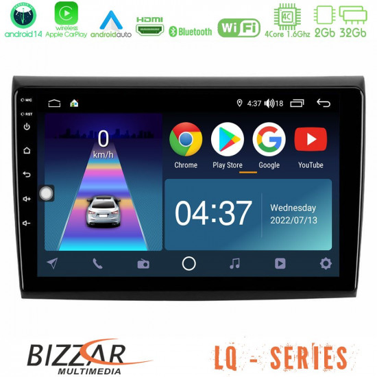 Bizzar LQ Series 4Core Android14 2+32GB Fiat Bravo Navigation Multimedia Tablet 9 Με Carplay - Android Auto Bizzar LQ Series 4Core Android14 2+32GB Fiat Bravo Navigation Multimedia Tablet 9 Με Carplay - Android Auto