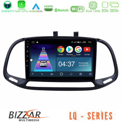 Bizzar LQ Series 4Core Android14 2+32GB Fiat Doblo 2015-2022 Navigation Multimedia Tablet 9 Με Carplay - Android Auto