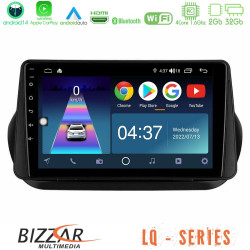 Bizzar LQ Series 4Core Android14 2+32GB Fiat Fiorino/Citroen Nemo/Peugeot Bipper Navigation Multimedia Tablet 9 Με Carplay - Android Auto