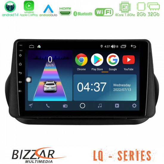 Bizzar LQ Series 4Core Android14 2+32GB Fiat Fiorino/Citroen Nemo/Peugeot Bipper Navigation Multimedia Tablet 9 Με Carplay - Android Auto Bizzar LQ Series 4Core Android14 2+32GB Fiat Fiorino/Citroen Nemo/Peugeot Bipper Navigation Multimedia Tablet 9 Με Carplay - Android Auto