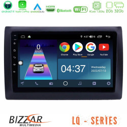 Bizzar LQ Series 4Core Android14 2+32GB Fiat Stilo Navigation Multimedia Tablet 9 Με Carplay - Android Auto