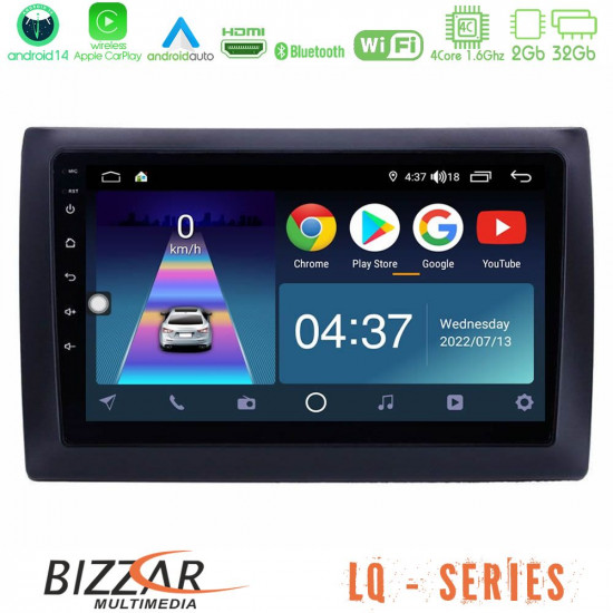 Bizzar LQ Series 4Core Android14 2+32GB Fiat Stilo Navigation Multimedia Tablet 9 Με Carplay - Android Auto Bizzar LQ Series 4Core Android14 2+32GB Fiat Stilo Navigation Multimedia Tablet 9 Με Carplay - Android Auto