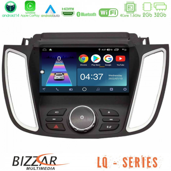 Bizzar LQ Series 4Core Android14 2+32GB Ford Kuga/C-Max 2013-2019 Navigation Multimedia Tablet 9 Με Carplay - Android Auto Bizzar LQ Series 4Core Android14 2+32GB Ford Kuga/C-Max 2013-2019 Navigation Multimedia Tablet 9 Με Carplay - Android Auto